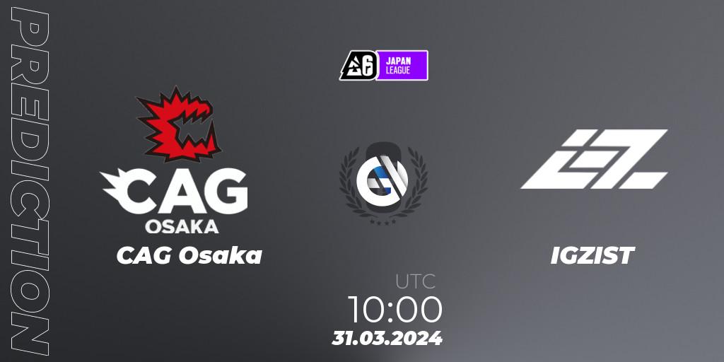 CAG Osaka - IGZIST: прогноз. 31.03.24, Rainbow Six, Japan League 2024 - Stage 1