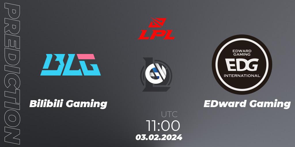 Bilibili Gaming - EDward Gaming: прогноз. 03.02.24, LoL, LPL Spring 2024 - Group Stage
