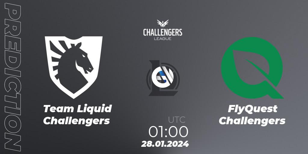 Team Liquid Challengers - FlyQuest Challengers: прогноз. 28.01.24, LoL, NACL 2024 Spring - Group Stage