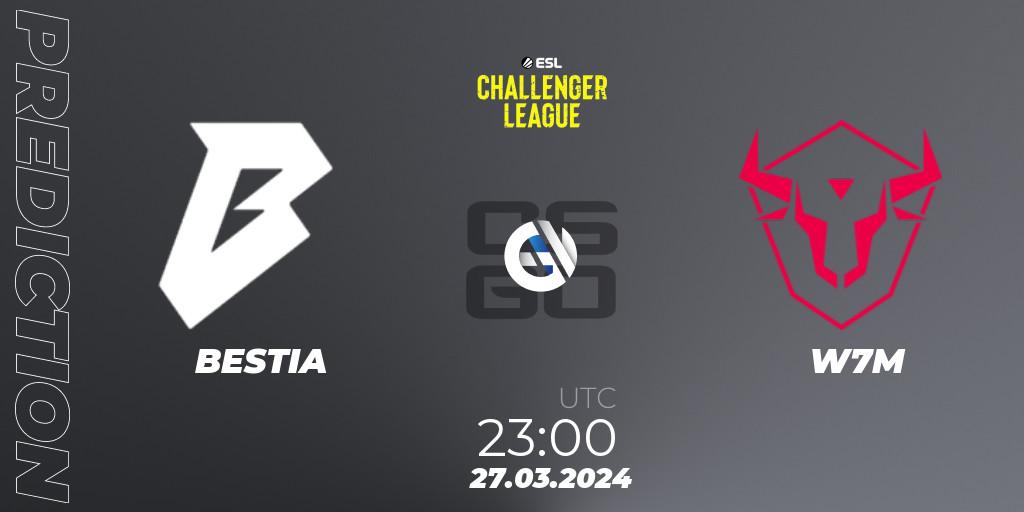 BESTIA - W7M: прогноз. 27.03.24, CS2 (CS:GO), ESL Challenger League Season 47: South America