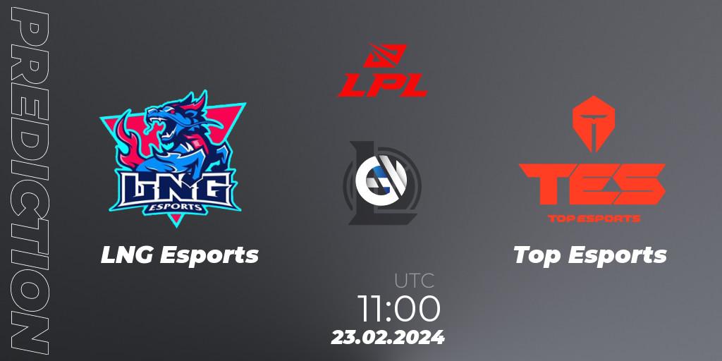 LNG Esports - Top Esports: прогноз. 23.02.24, LoL, LPL Spring 2024 - Group Stage