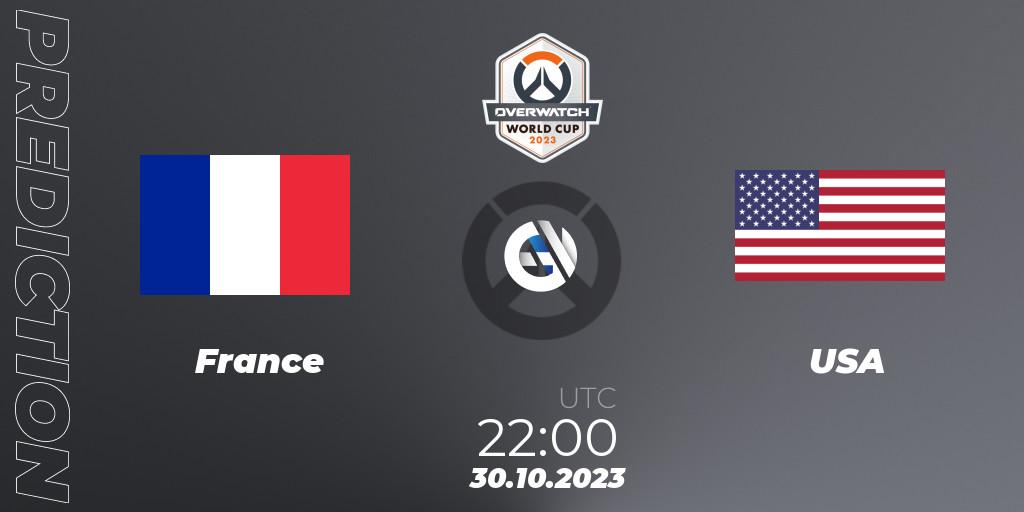 France - USA: прогноз. 30.10.23, Overwatch, Overwatch World Cup 2023