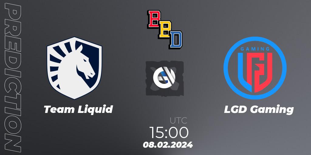 Team Liquid - LGD Gaming: прогноз. 08.02.24, Dota 2, BetBoom Dacha Dubai 2024