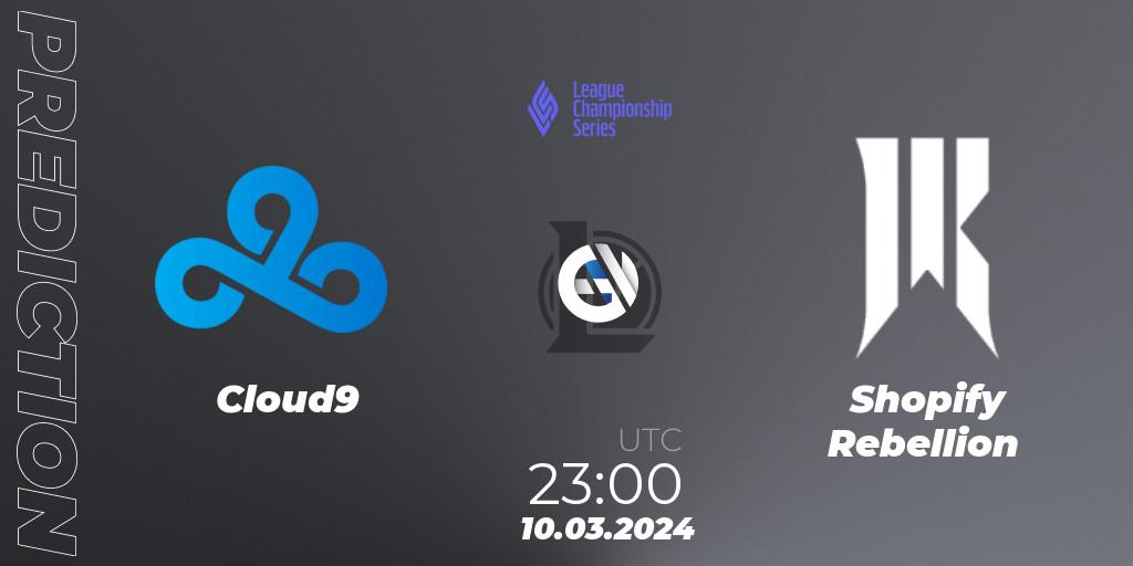 Cloud9 - Shopify Rebellion: прогноз. 10.03.24, LoL, LCS Spring 2024 - Group Stage