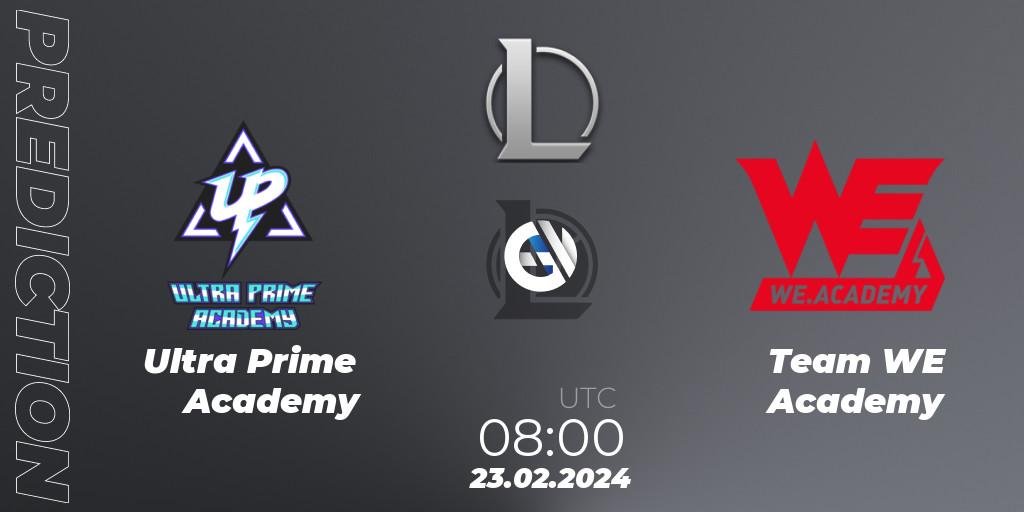 Ultra Prime Academy - Team WE Academy: прогноз. 23.02.24, LoL, LDL 2024 - Stage 1