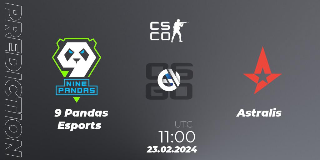9 Pandas Esports - Astralis: прогноз. 23.02.24, CS2 (CS:GO), PGL CS2 Major Copenhagen 2024 Opening Stage Last Chance Qualifier