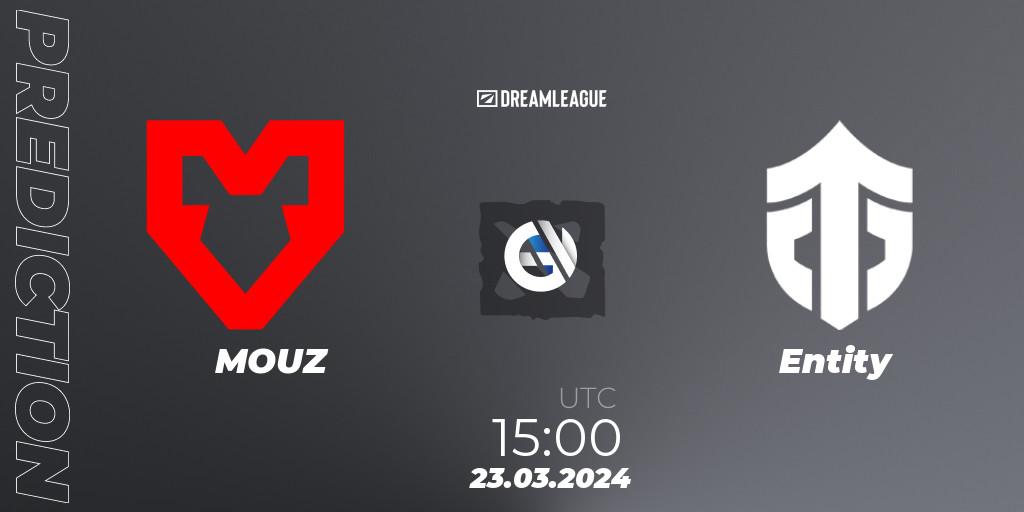 MOUZ - Entity: прогноз. 23.03.24, Dota 2, DreamLeague Season 23: Western Europe Closed Qualifier
