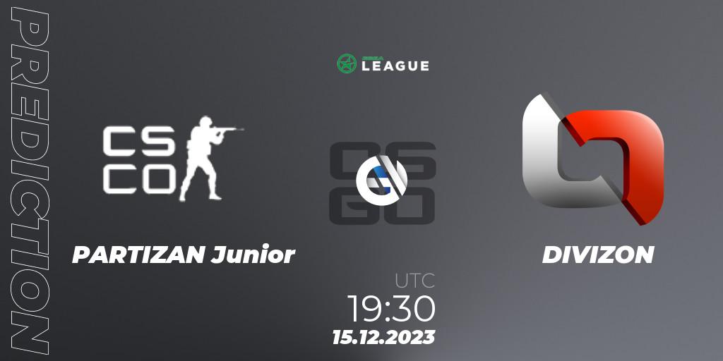 PARTIZAN Junior - DIVIZON: прогноз. 15.12.23, CS2 (CS:GO), ESEA Season 47: Intermediate Division - Europe