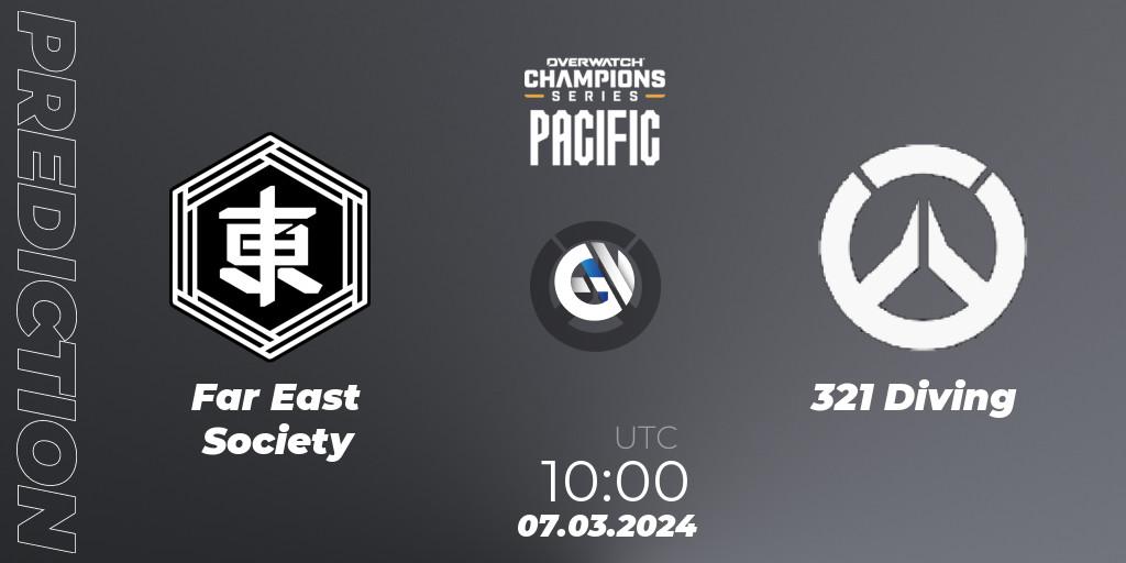 Far East Society - 321 Diving: прогноз. 07.03.24, Overwatch, Overwatch Champions Series 2024 - Stage 1 Pacific