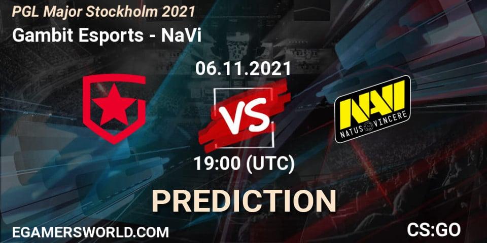 NAVI - Gambit Esports: прогноз на полуфинал PGL Major: Stockholm 2021
