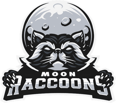 Moon Raccoons Black