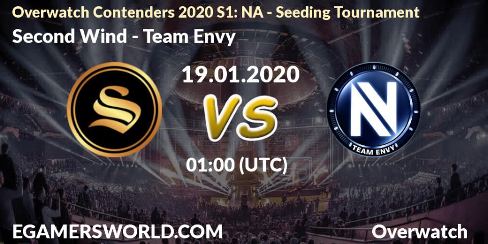 Second Wind - Team Envy: прогноз. 19.01.20, Overwatch, Overwatch Contenders 2020 S1: NA - Seeding Tournament
