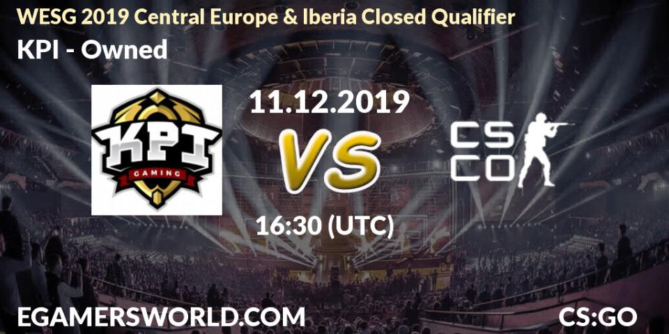KPI - Owned: прогноз. 11.12.19, CS2 (CS:GO), WESG 2019 Central Europe & Iberia Closed Qualifier