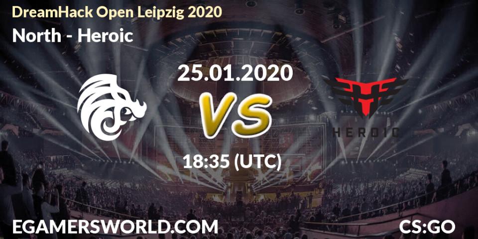 North - Heroic: прогноз. 25.01.20, CS2 (CS:GO), DreamHack Open Leipzig 2020