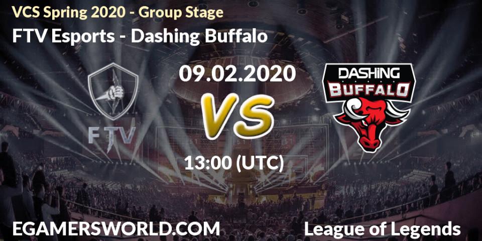 FTV Esports - Dashing Buffalo: прогноз. 09.02.20, LoL, VCS Spring 2020 - Group Stage
