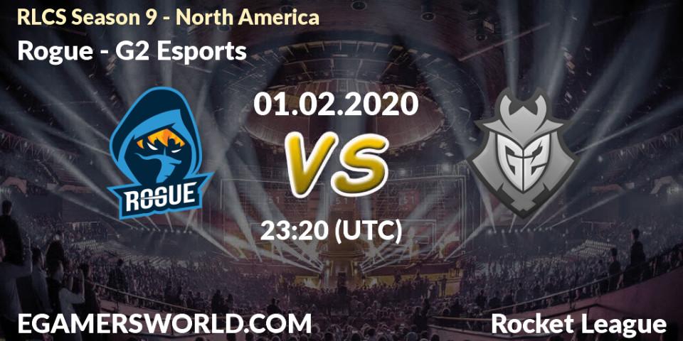 Rogue - G2 Esports: прогноз. 08.02.20, Rocket League, RLCS Season 9 - North America