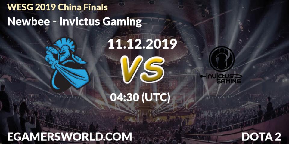Newbee - Invictus Gaming: прогноз. 11.12.19, Dota 2, WESG 2019 China Finals