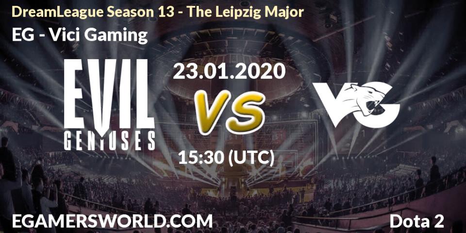EG - Vici Gaming: прогноз. 23.01.20, Dota 2, DreamLeague Season 13 - The Leipzig Major
