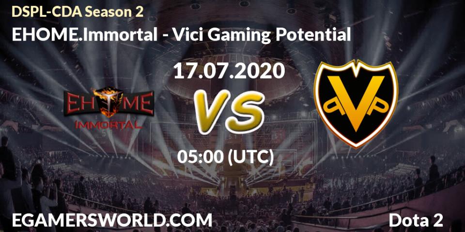 EHOME.Immortal - Vici Gaming Potential: прогноз. 17.07.20, Dota 2, Dota2 Secondary Professional League 2020 Season 2