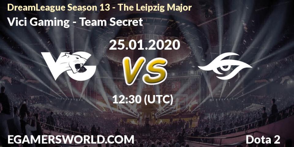 Vici Gaming - Team Secret: прогноз. 25.01.20, Dota 2, DreamLeague Season 13 - The Leipzig Major