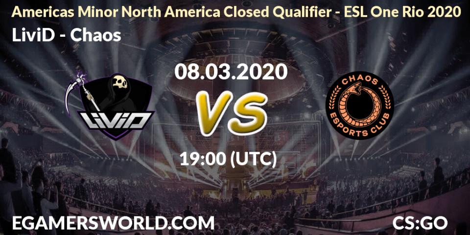 LiviD - Chaos: прогноз. 08.03.20, CS2 (CS:GO), Americas Minor North America Closed Qualifier - ESL One Rio 2020