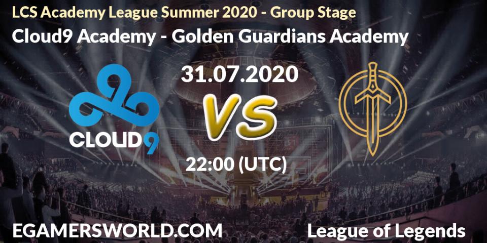 Cloud9 Academy - Golden Guardians Academy: прогноз. 31.07.20, LoL, LCS Academy League Summer 2020 - Group Stage