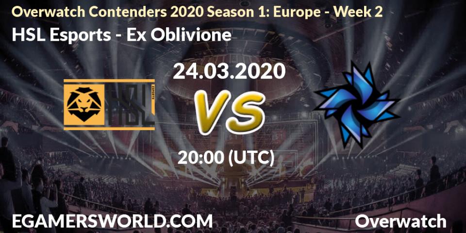 HSL Esports - Ex Oblivione: прогноз. 24.03.20, Overwatch, Overwatch Contenders 2020 Season 1: Europe - Week 2