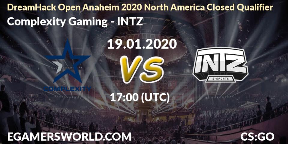 Complexity Gaming - INTZ: прогноз. 19.01.20, CS2 (CS:GO), DreamHack Open Anaheim 2020 North America Closed Qualifier