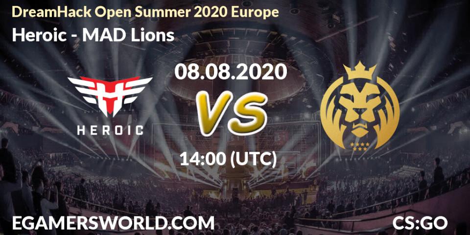 Heroic - MAD Lions: прогноз. 08.08.20, CS2 (CS:GO), DreamHack Open Summer 2020 Europe