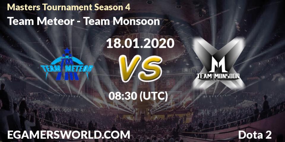 Team Meteor - Team Monsoon: прогноз. 22.01.20, Dota 2, Masters Tournament Season 4