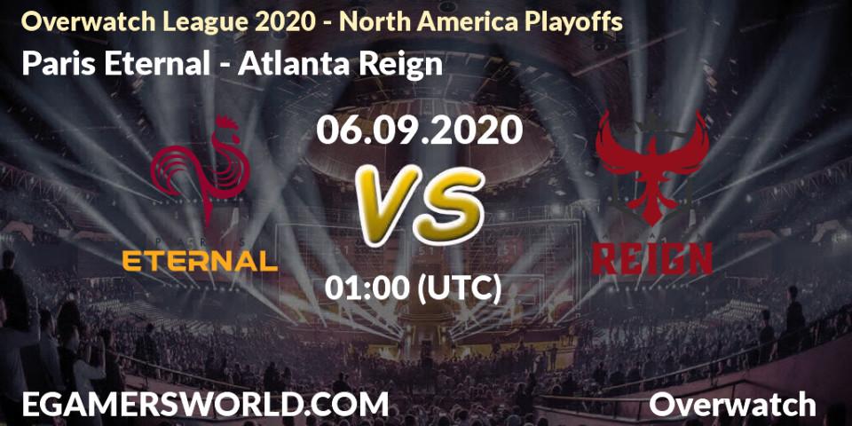 Paris Eternal - Atlanta Reign: прогноз. 06.09.20, Overwatch, Overwatch League 2020 - North America Playoffs