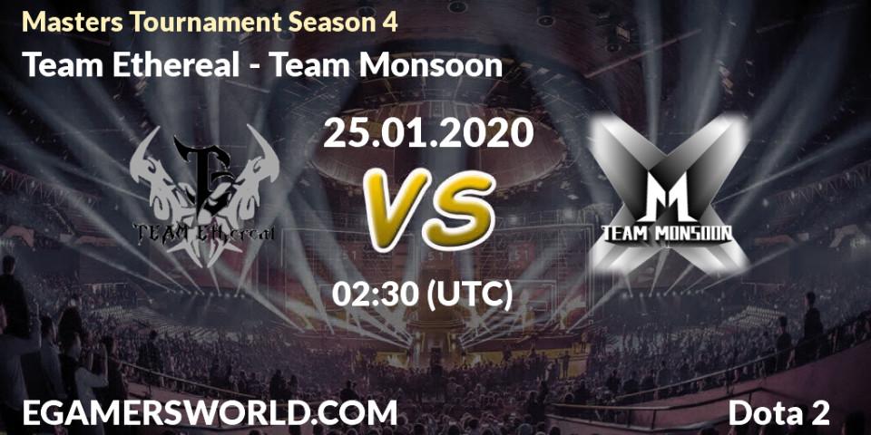 Team Ethereal - Team Monsoon: прогноз. 29.01.20, Dota 2, Masters Tournament Season 4