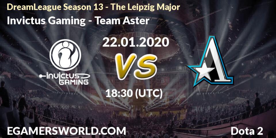 Invictus Gaming - Team Aster: прогноз. 22.01.20, Dota 2, DreamLeague Season 13 - The Leipzig Major