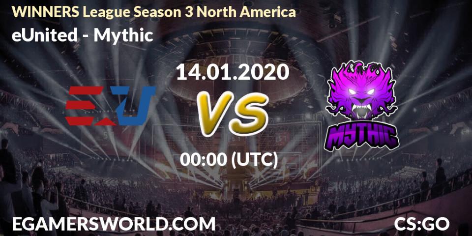 eUnited - Mythic: прогноз. 14.01.20, CS2 (CS:GO), WINNERS League Season 3 North America