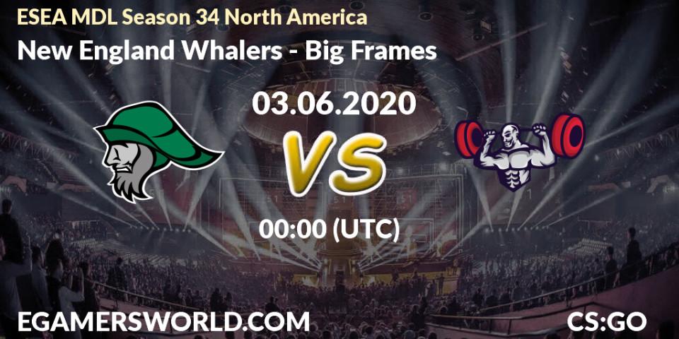 New England Whalers - Big Frames: прогноз. 03.06.20, CS2 (CS:GO), ESEA MDL Season 34 North America