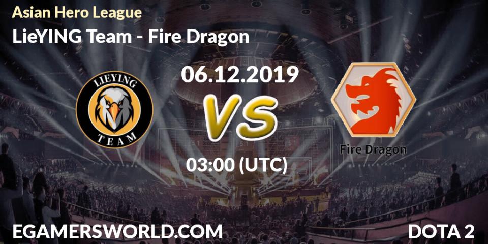 LieYING Team - Fire Dragon: прогноз. 06.12.19, Dota 2, Asian Hero League