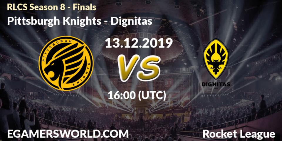 Pittsburgh Knights - Dignitas: прогноз. 13.12.19, Rocket League, RLCS Season 8 - Finals