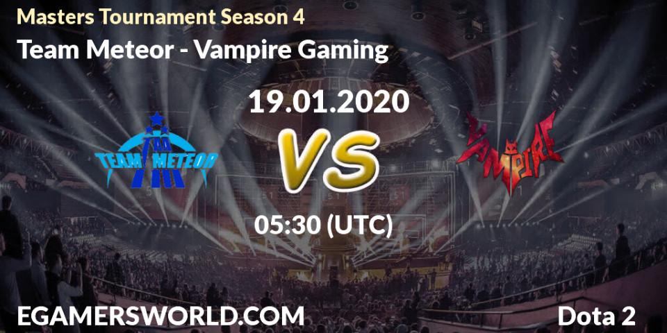 Team Meteor - Vampire Gaming: прогноз. 23.01.20, Dota 2, Masters Tournament Season 4