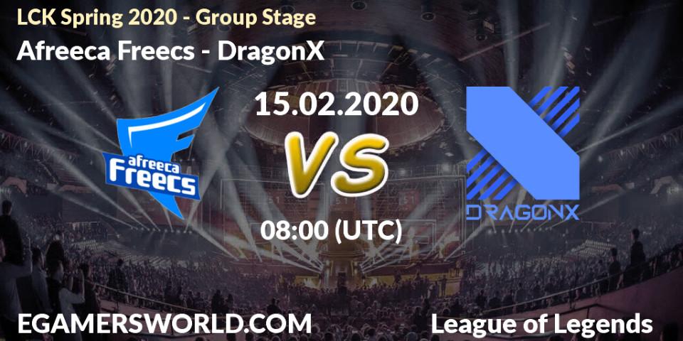 Afreeca Freecs - DragonX: прогноз. 15.02.20, LoL, LCK Spring 2020 - Group Stage