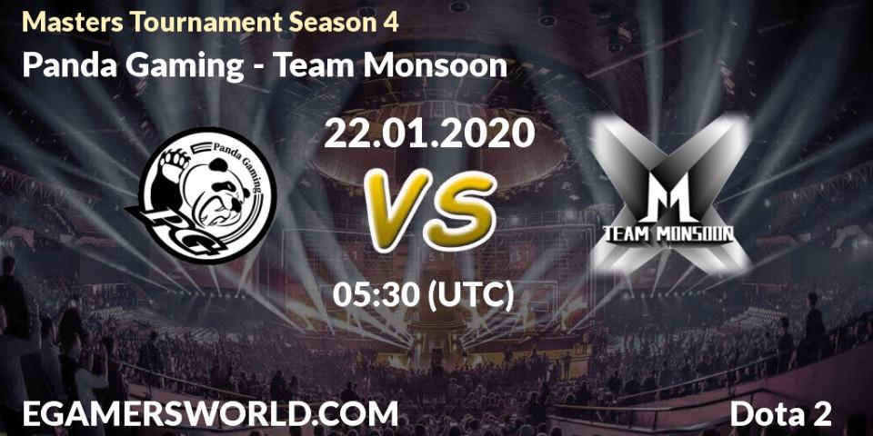Panda Gaming - Team Monsoon: прогноз. 26.01.20, Dota 2, Masters Tournament Season 4