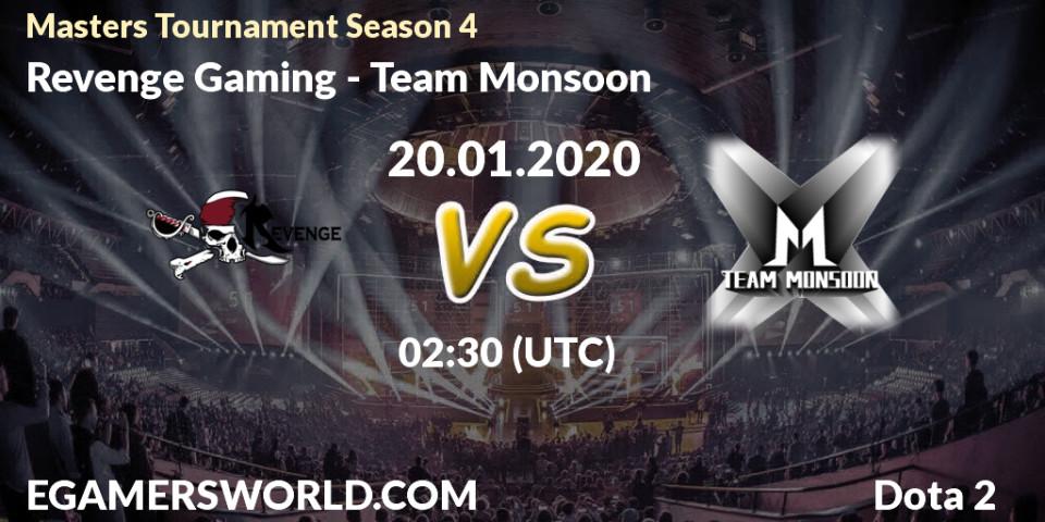 Revenge Gaming - Team Monsoon: прогноз. 24.01.20, Dota 2, Masters Tournament Season 4
