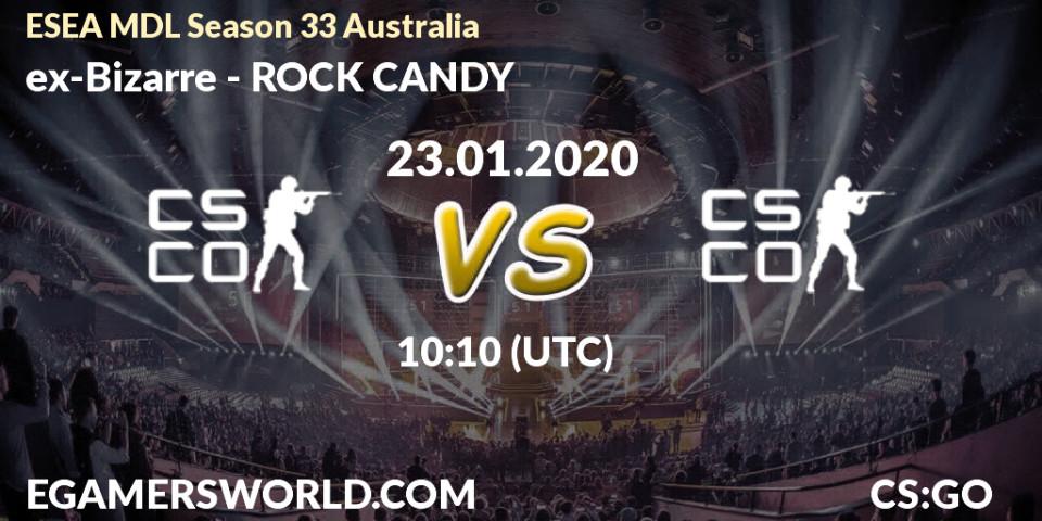 ex-Bizarre - ROCK CANDY: прогноз. 23.01.20, CS2 (CS:GO), ESEA MDL Season 33 Australia