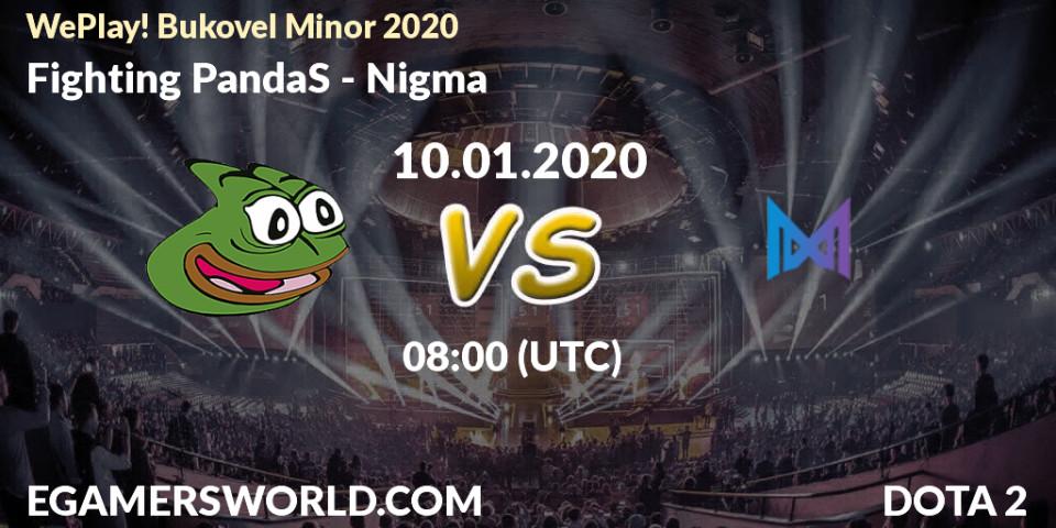 Fighting PandaS - Nigma: прогноз. 09.01.20, Dota 2, WePlay! Bukovel Minor 2020