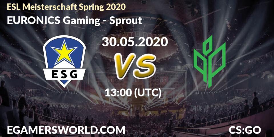 EURONICS Gaming - Sprout: прогноз. 30.05.20, CS2 (CS:GO), ESL Meisterschaft Spring 2020