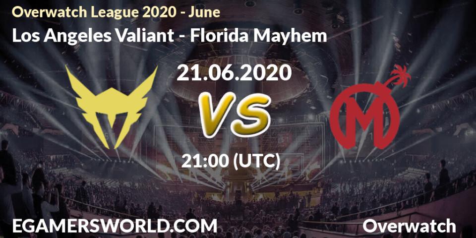 Los Angeles Valiant - Florida Mayhem: прогноз. 21.06.20, Overwatch, Overwatch League 2020 - June