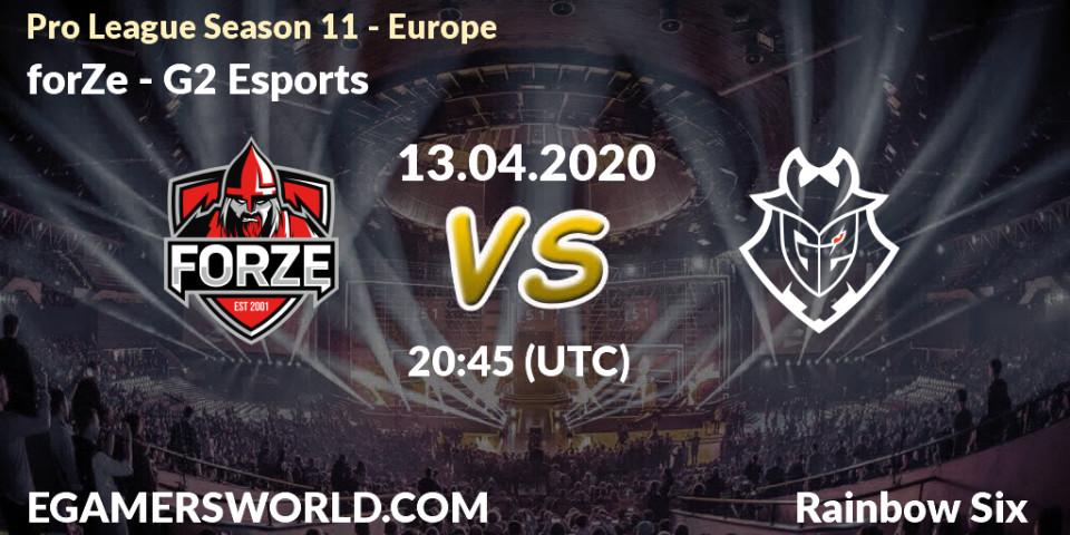 forZe - G2 Esports: прогноз. 13.04.20, Rainbow Six, Pro League Season 11 - Europe