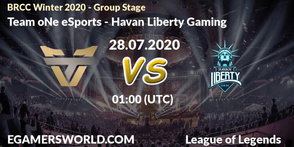 Team oNe eSports - Havan Liberty Gaming: прогноз. 28.07.20, LoL, BRCC Winter 2020 - Group Stage