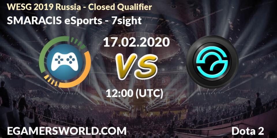SMARACIS eSports - 7sight: прогноз. 17.02.20, Dota 2, WESG 2019 Russia - Closed Qualifier