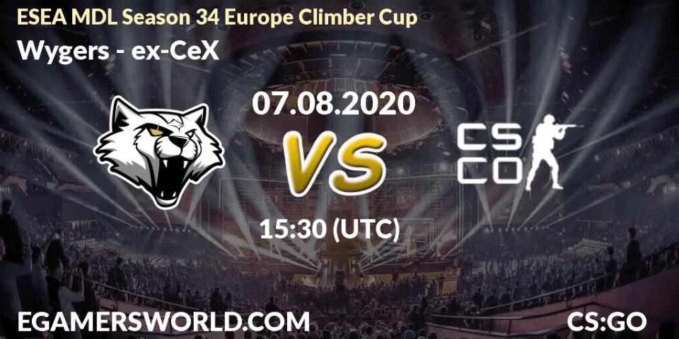 Wygers - CeX: прогноз. 07.08.20, CS2 (CS:GO), ESEA MDL Season 34 Europe Climber Cup