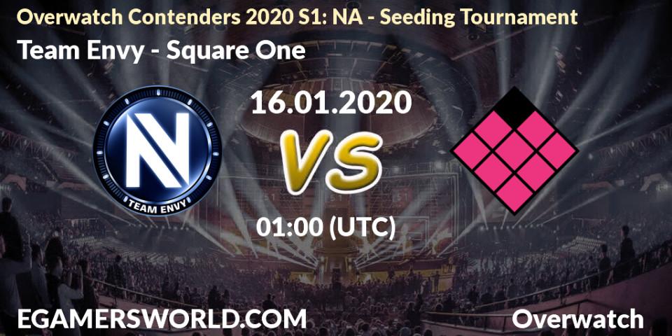 Team Envy - Square One: прогноз. 16.01.20, Overwatch, Overwatch Contenders 2020 S1: NA - Seeding Tournament